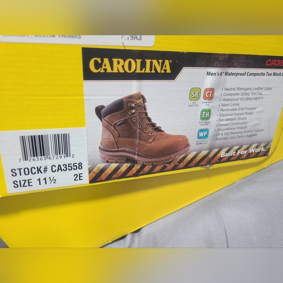 Carolina safety toe boots